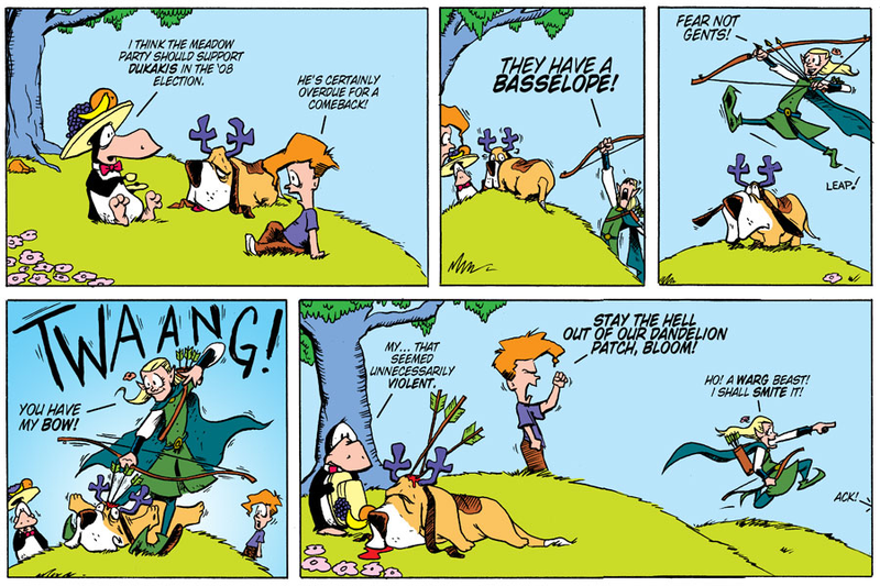Illustration for article titled Peanuts Meets X-Men, Calvin and Hobbes Meets Spider-Man, and More Scifi/Comics Mashups